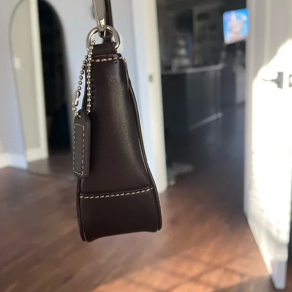 Coach Vintage leather Hampton 7785.  Dark brown - Picture 6 of 8